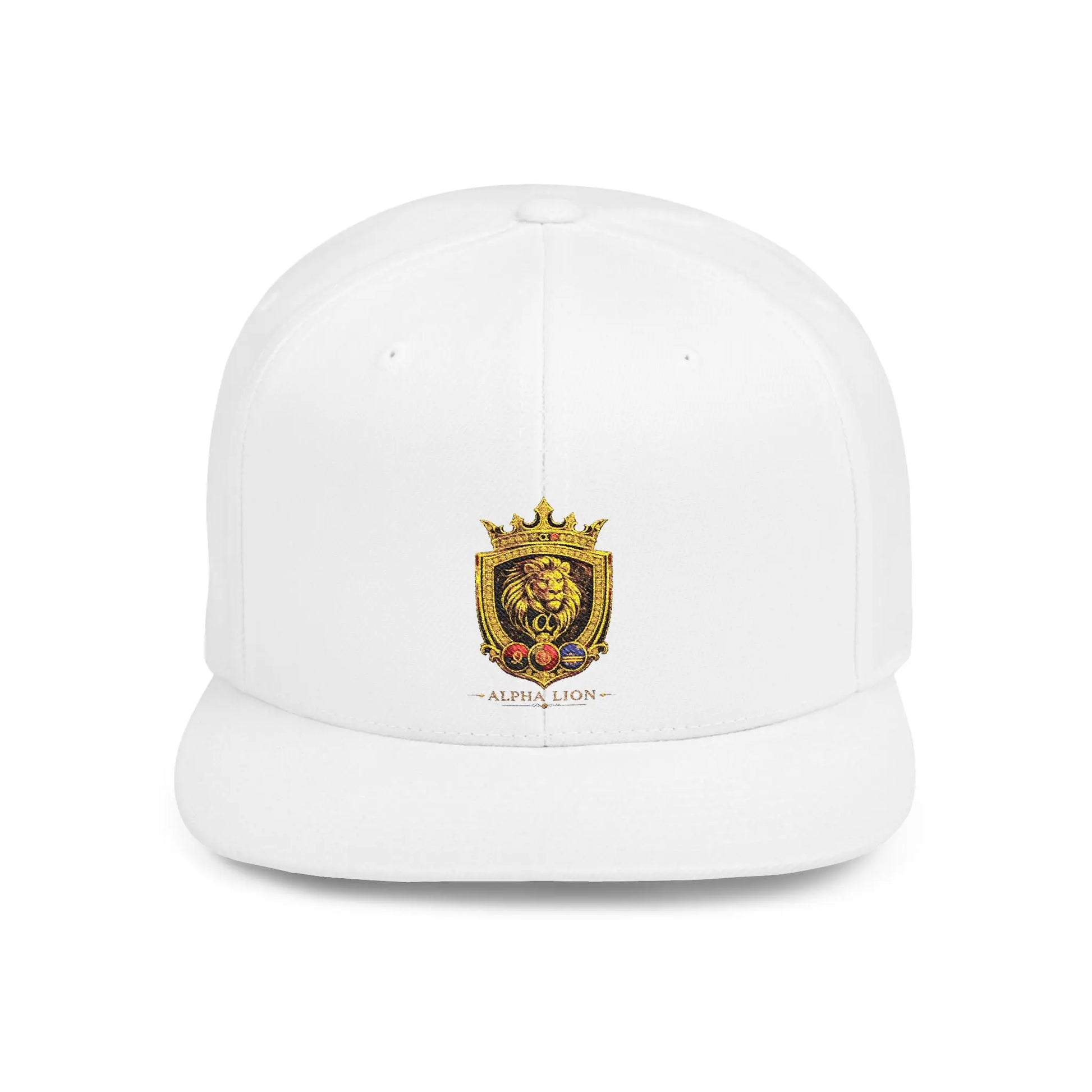 Gold Lion Crest Snapback Cap Printify