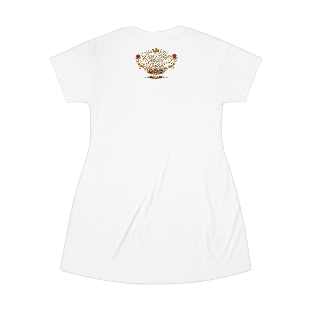 Löwen-T-Shirt-Kleid (AOP)